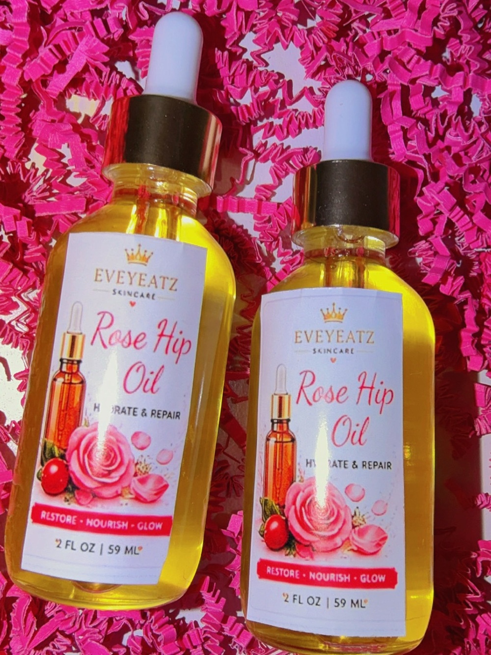 Rose Hip Oil for Women – Hydrate & Repair (Gold Yellow)